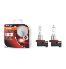 Лампа галогенная Osram Night Breaker Silver +100% H11 12V 55W (2 шт.) (64211NBSHCB) Osram 64211NBS-HCB
