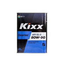 Масло трансмиссионное Kixx Geartec L298344TE1 Gl-5 80W-90 4л (ж/б)